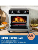 Horno con Freidora de Aire Oster 22L TSSTTVMAF1NS