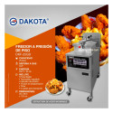 Freidora brostera a gas a presión 25 lts Dakota DKF-25GD