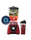Licuadora Xpert Series roja con un vaso Blend N Go Oster BLST3B RPG 053