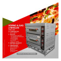 Horno pizzero a gas 2 nivel Dakota DKO-2G