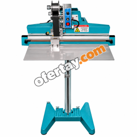 Selladora de bolsas con pedal y fechador 450 mm Henkel pfs-450b