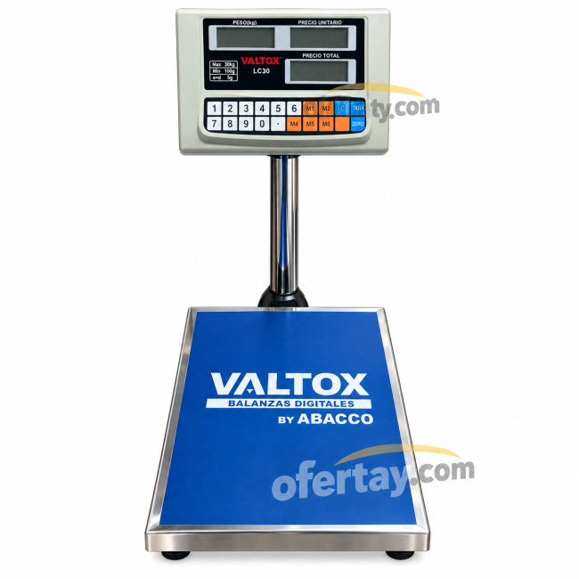Balanza semi industrial 100 Kg Valtox Lp100