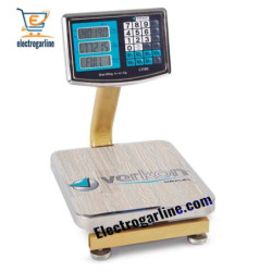 Balanza Verkon 60kg/5g 30x34 cabezal acero rebatible lv60