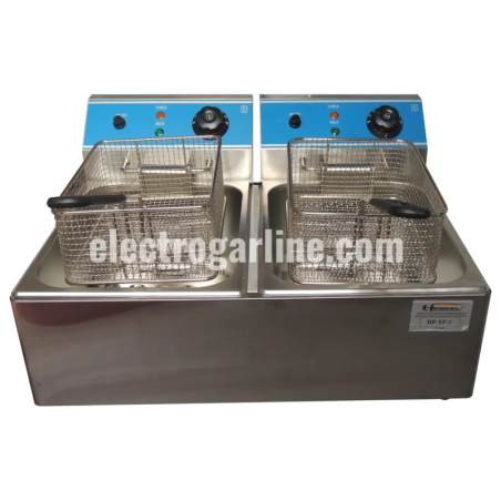 Freidora electrica de 2 pozas Henkel HP-EF-2