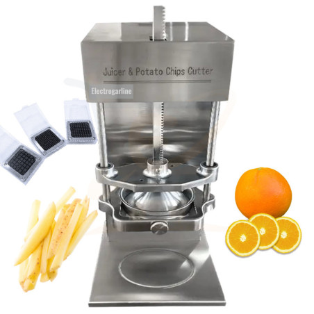Máquina exprimidora y máquina para cortar papas JP-001