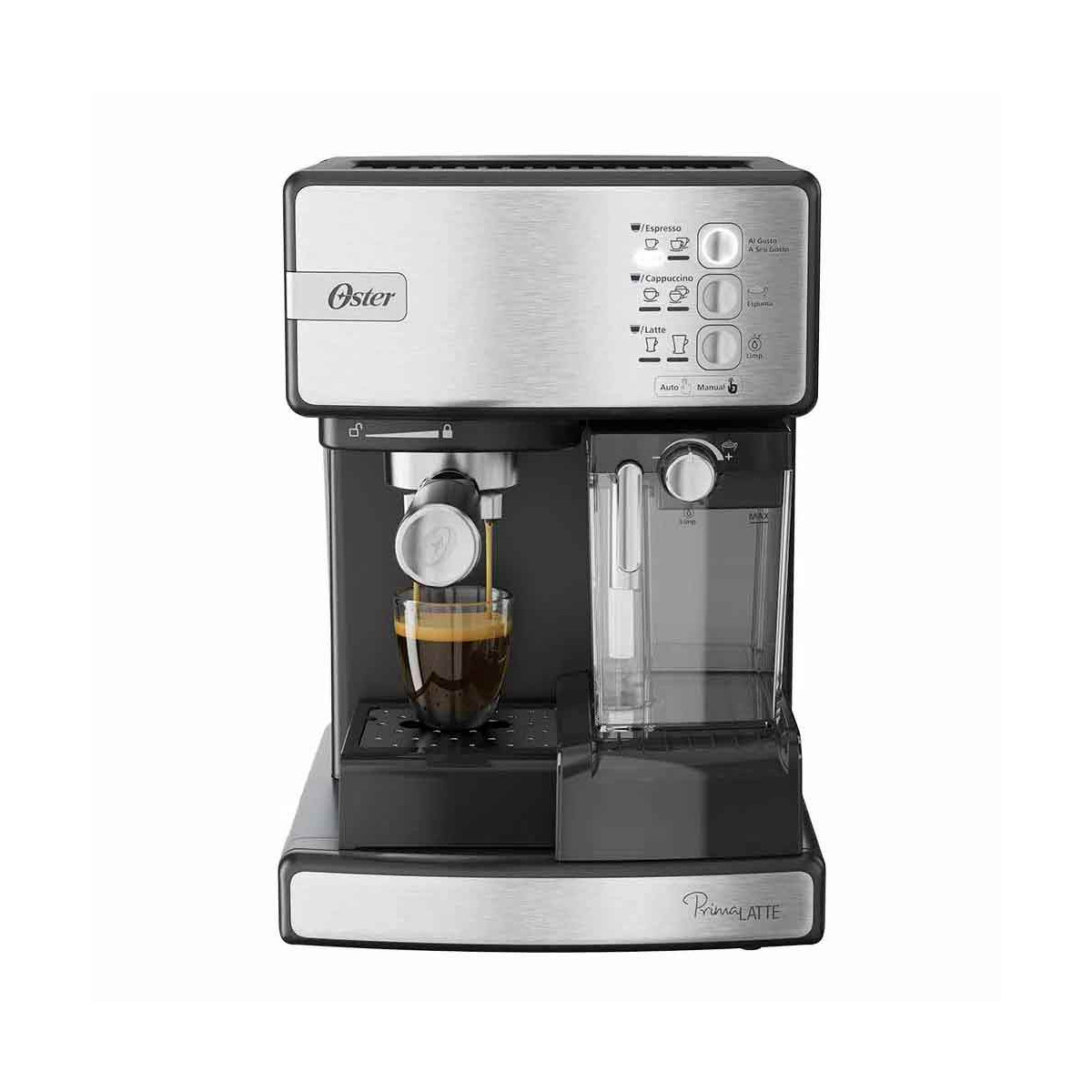 Cafetera Automática de Espresso Oster Prima Latte I BVSTEM6603SS