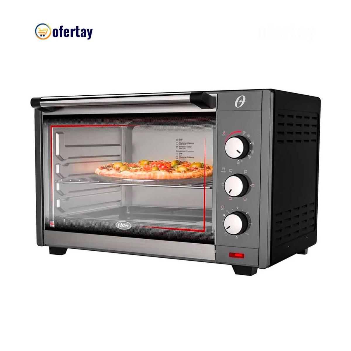 Horno tostador oster 45 litros con tecnologia de conveccion tssttv0045