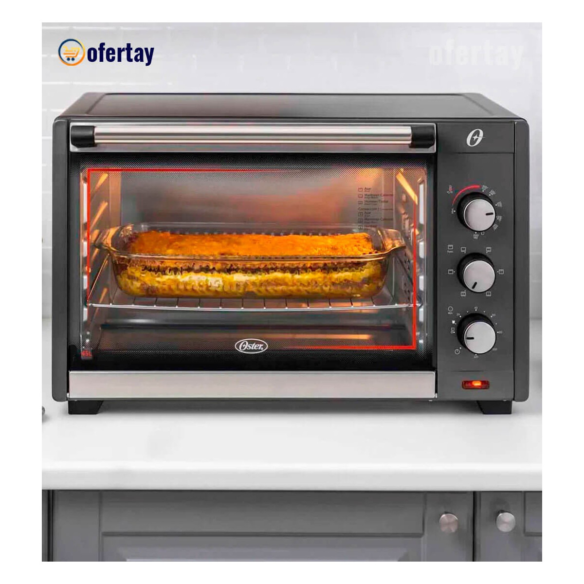 Horno tostador oster 45 litros con tecnologia de conveccion tssttv0045