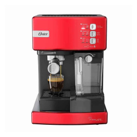 Cafetera Automática Oster PrimaLatte BVSTEM6603R de Espresso Rojo