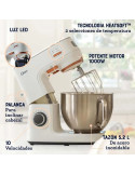 Batidora Planetaria Oster 5.2L Heatsoft FPSTSMPL4W Blanco