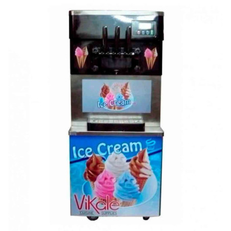 Máquina de Helados 3 sabores Soft de Pie BQL-825B VIKALE