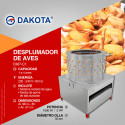Desplumadora de Aves de 1 a 4 pollos Dakota DKP-C1