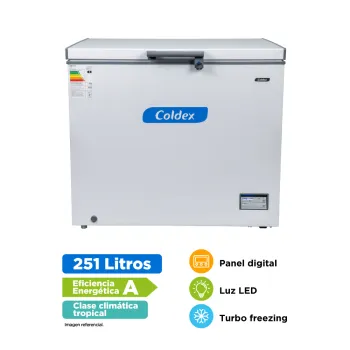 Congeladora Coldex 251LT CH10PLUS blanco